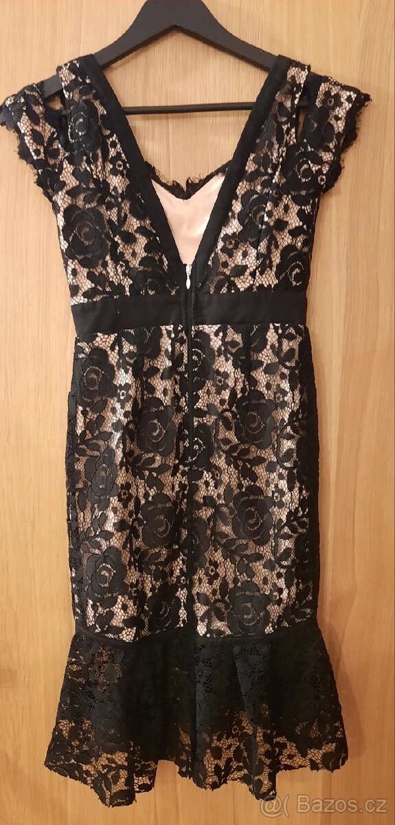 Černé krajkové šaty, vel. 34, zn. Paper Dolls Petite - 4