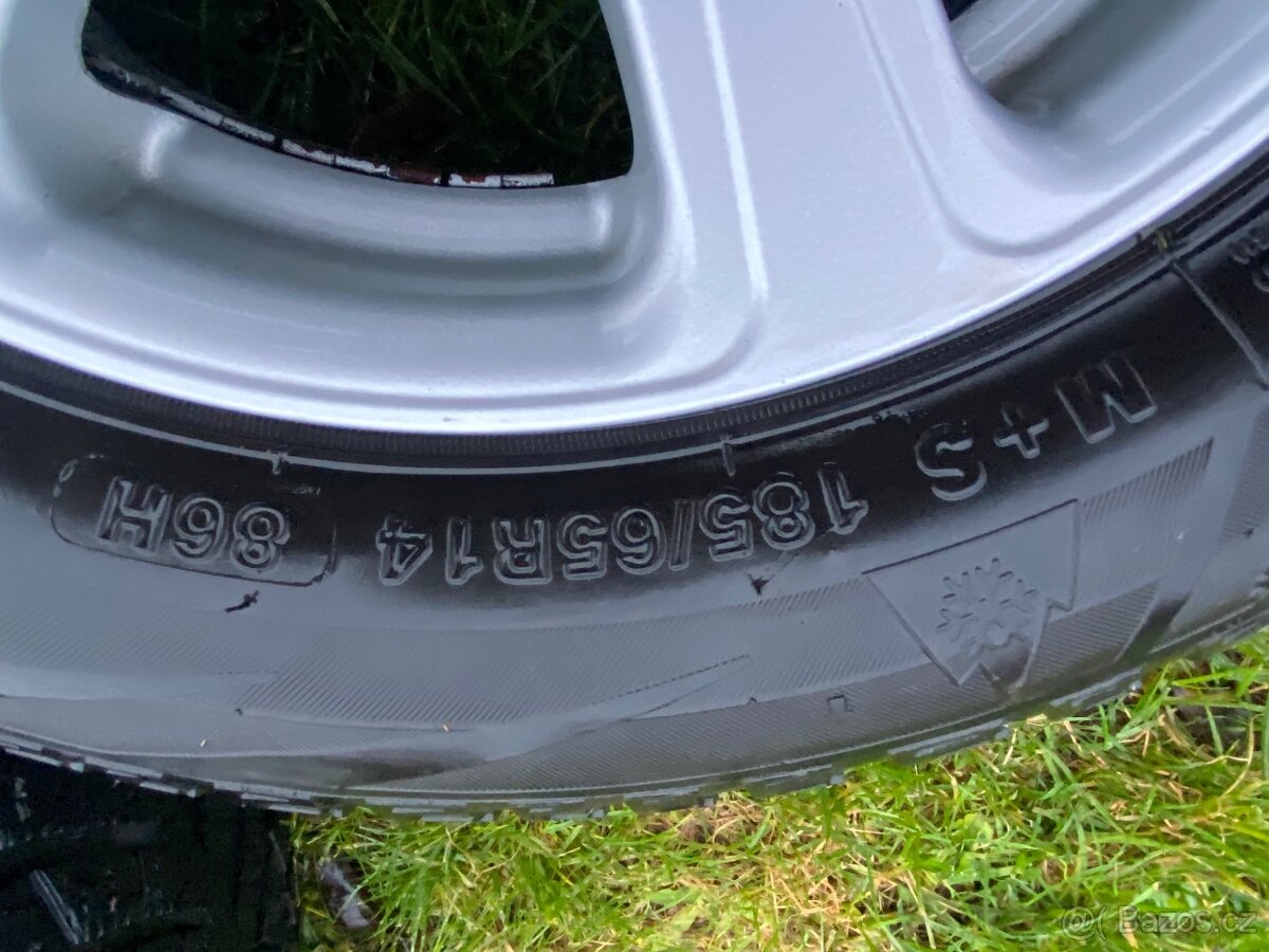 4 ks Alu kola + zimní pneu - 4