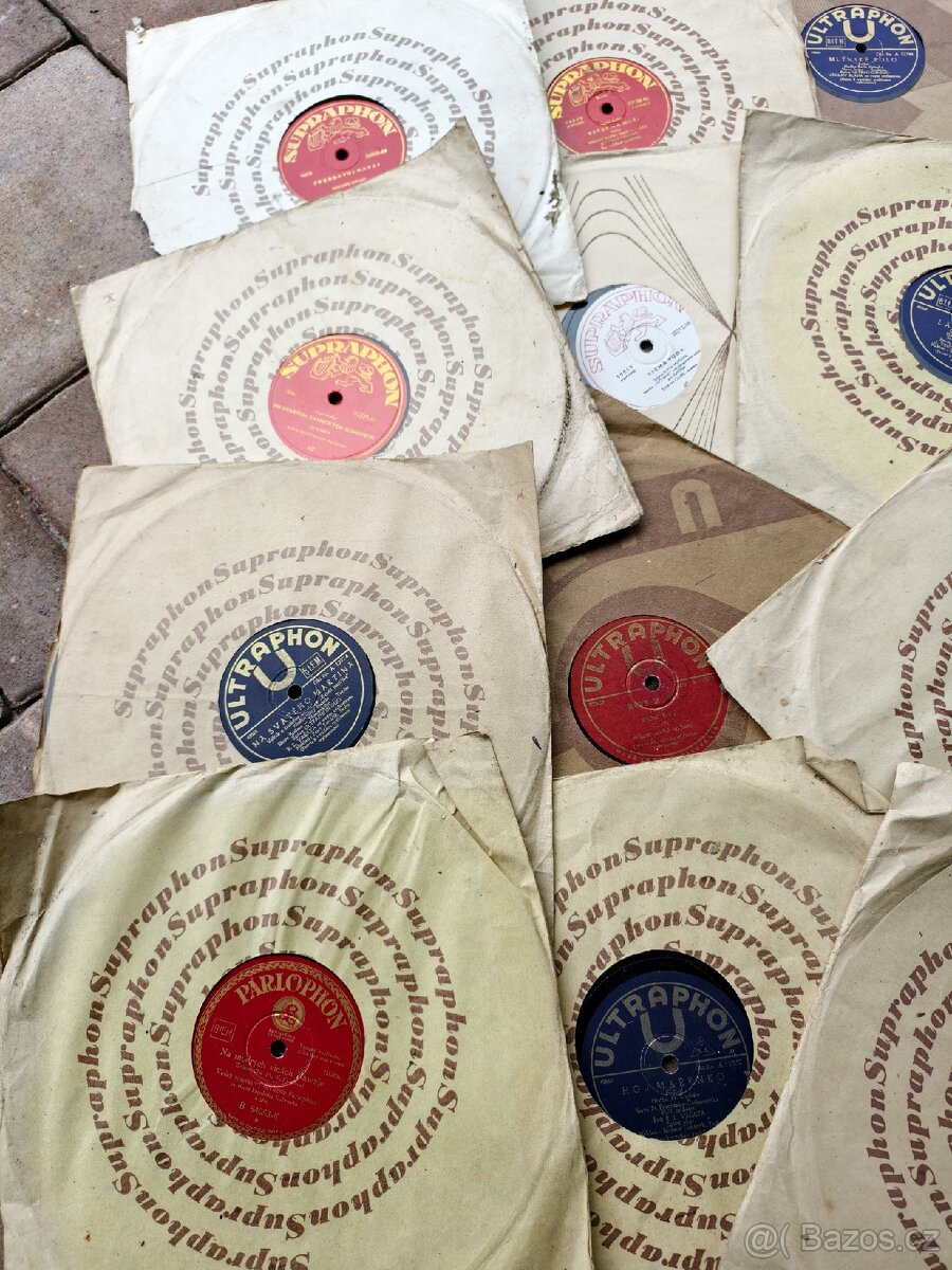 24x staré gramofonové desky - 4