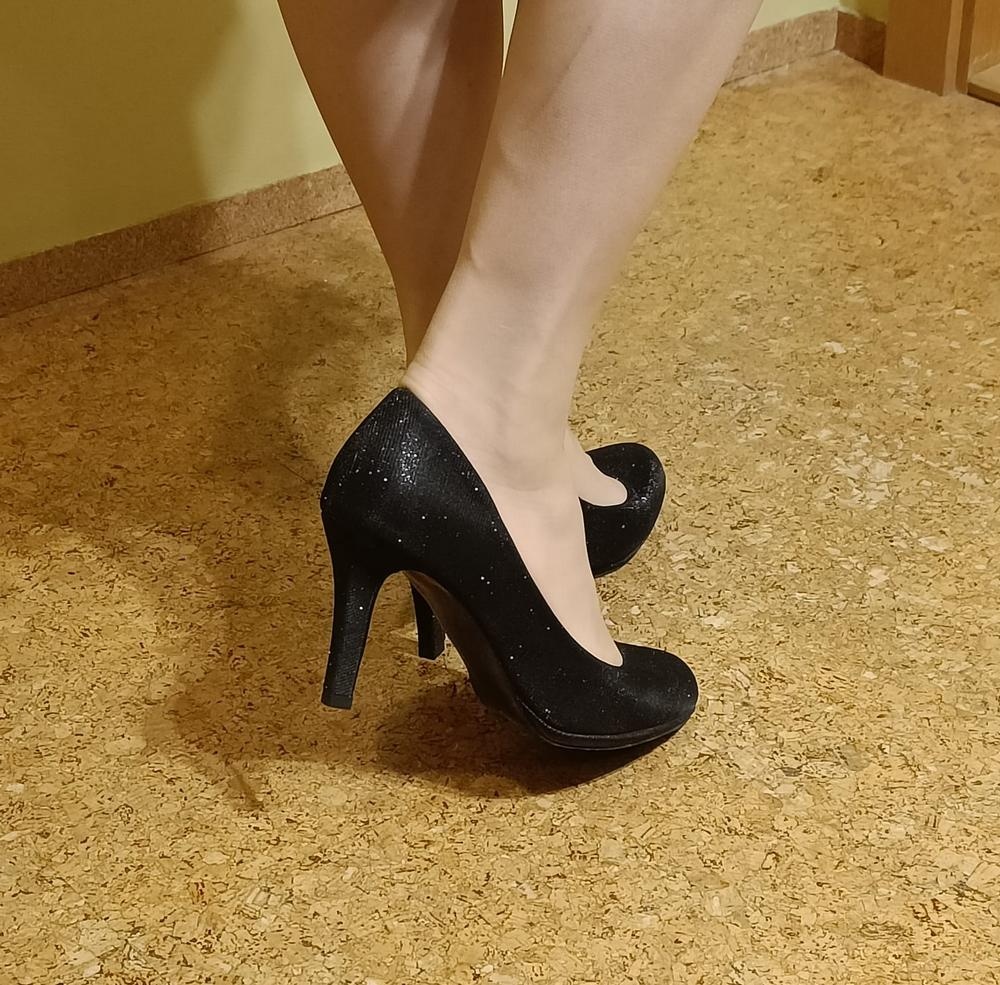 Dámské černé lodičky vel. 39 - 4