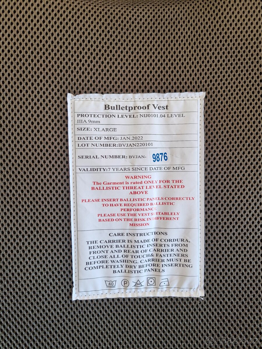 Neprůstřelná balistická vesta + helma - 4