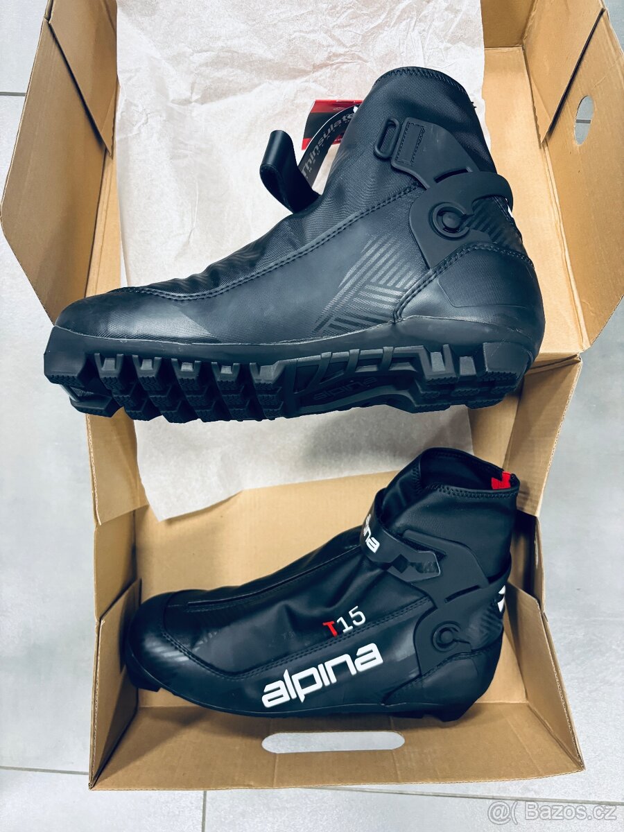 Boty na běžky ALPINA Nordic T15 black/red - 4