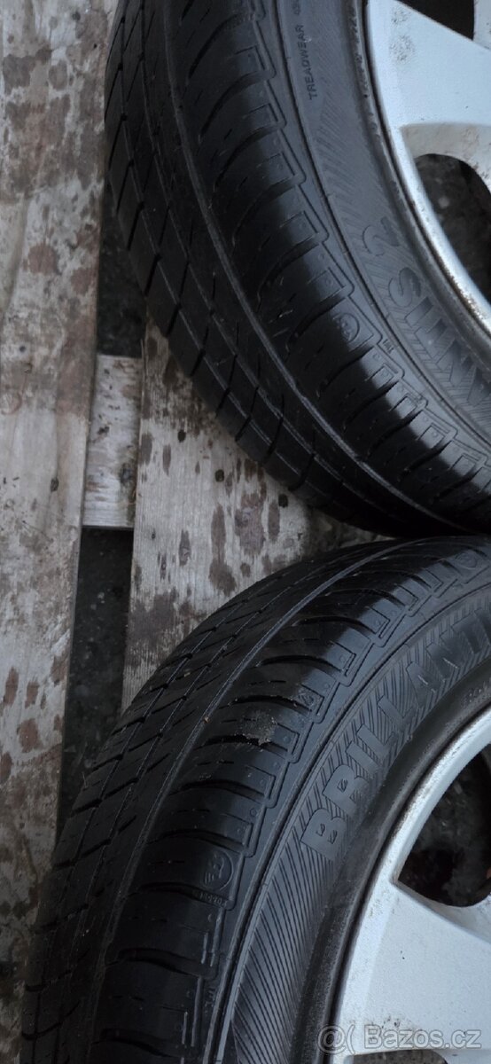 Alu kola R14, 5x100, Fabia letní pneu 185/60 - 4