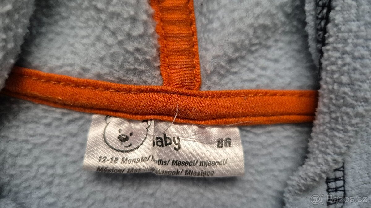 Teplá fleecová souprava, vel. 86 - 4