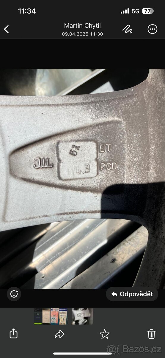 Alu kola R17 zímní pneumatiky 225/60/R17 - 4