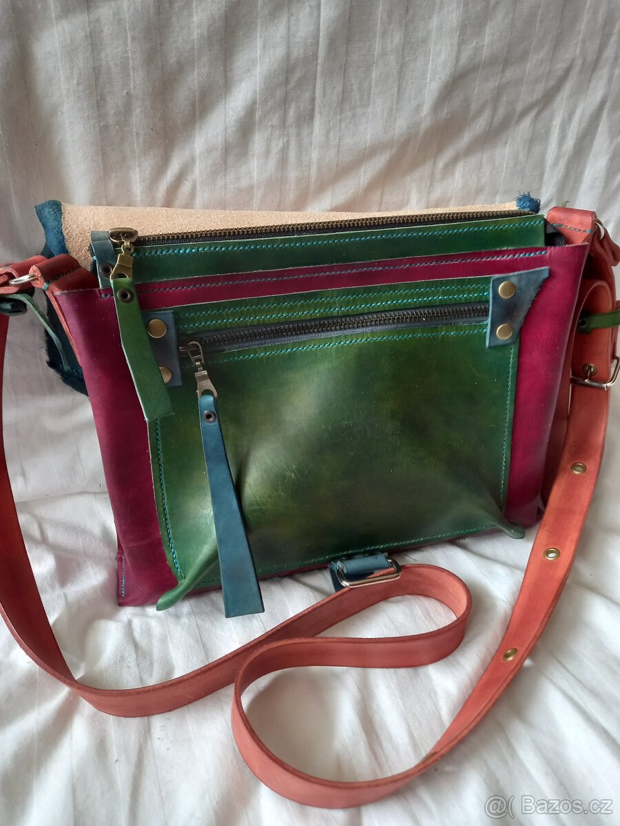 Kabelka z hovězí kůže - 4