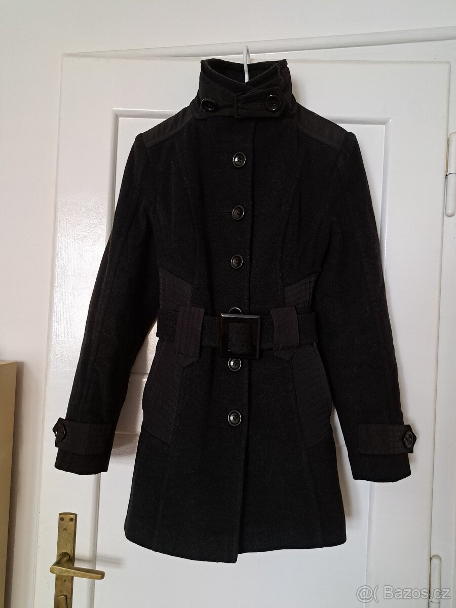 Dámský černý kabát Texhal vel. 38 - 4