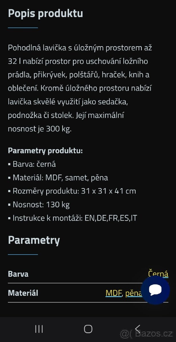 NOVÝ SAMETOVÝ TABURET S ÚLOŽNÝM PROSTOREM - 4