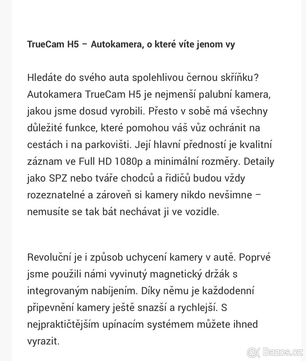 Kamera do auta Truecam H5 - 4