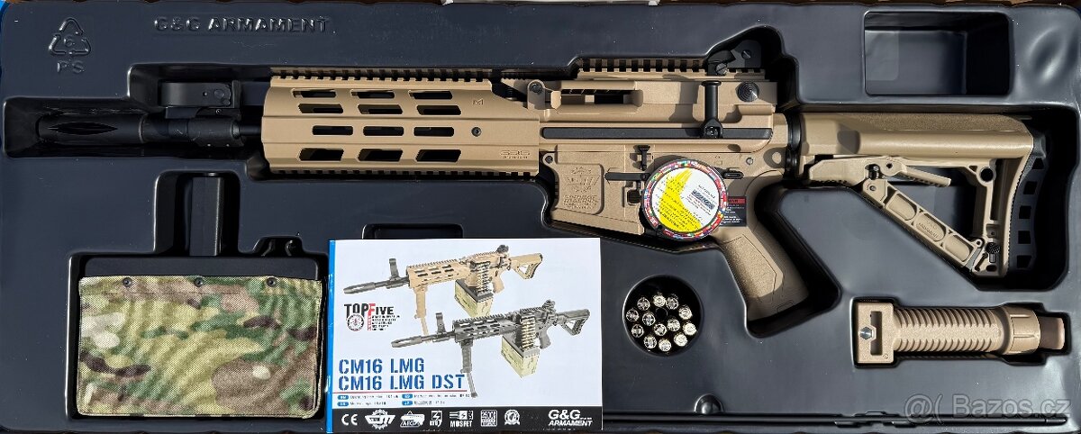 CM16 LMG G&G ETU airsoft NOVÁ - 4