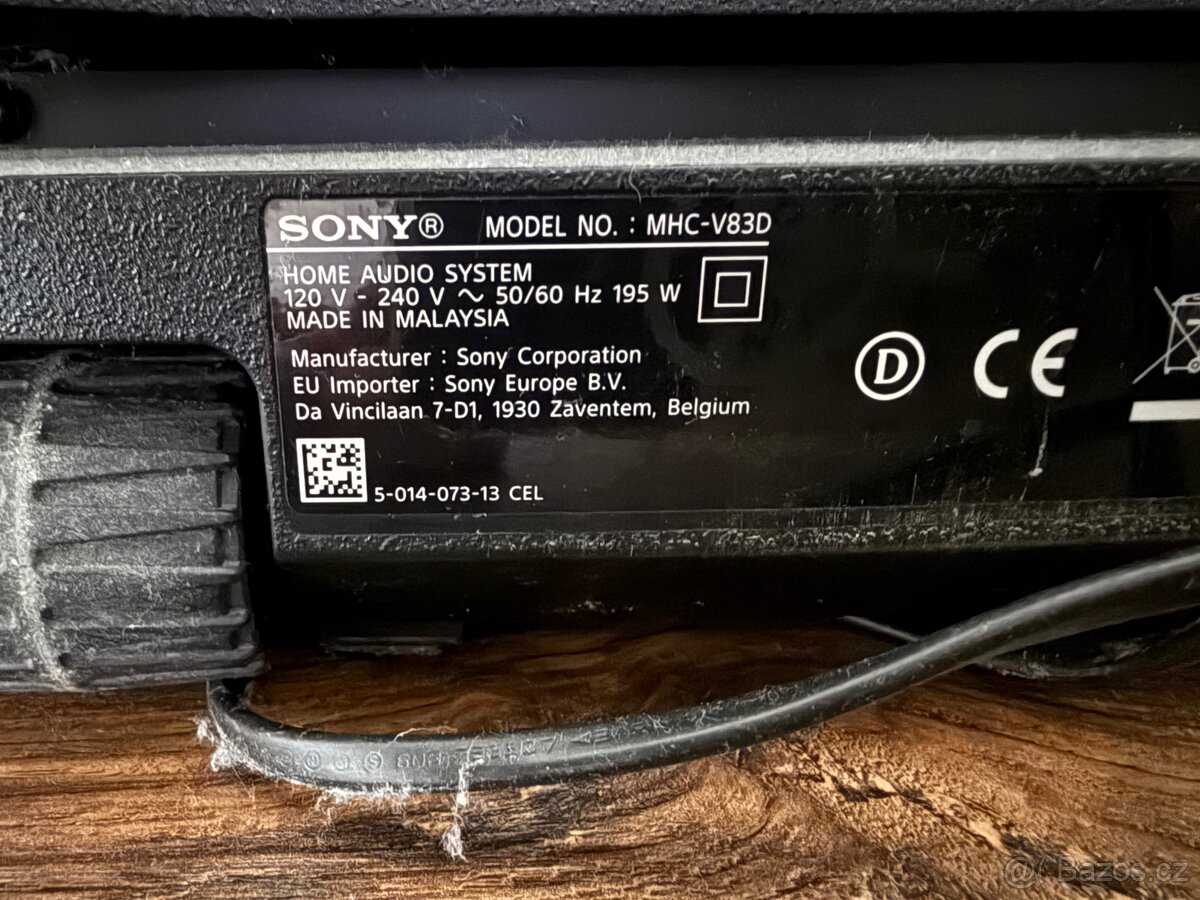 Prodám reproduktor SONY MHC-V83D - 4