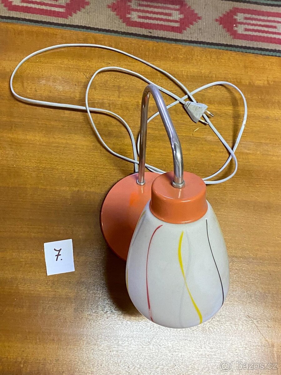 Retro lustr plus lampa - 4