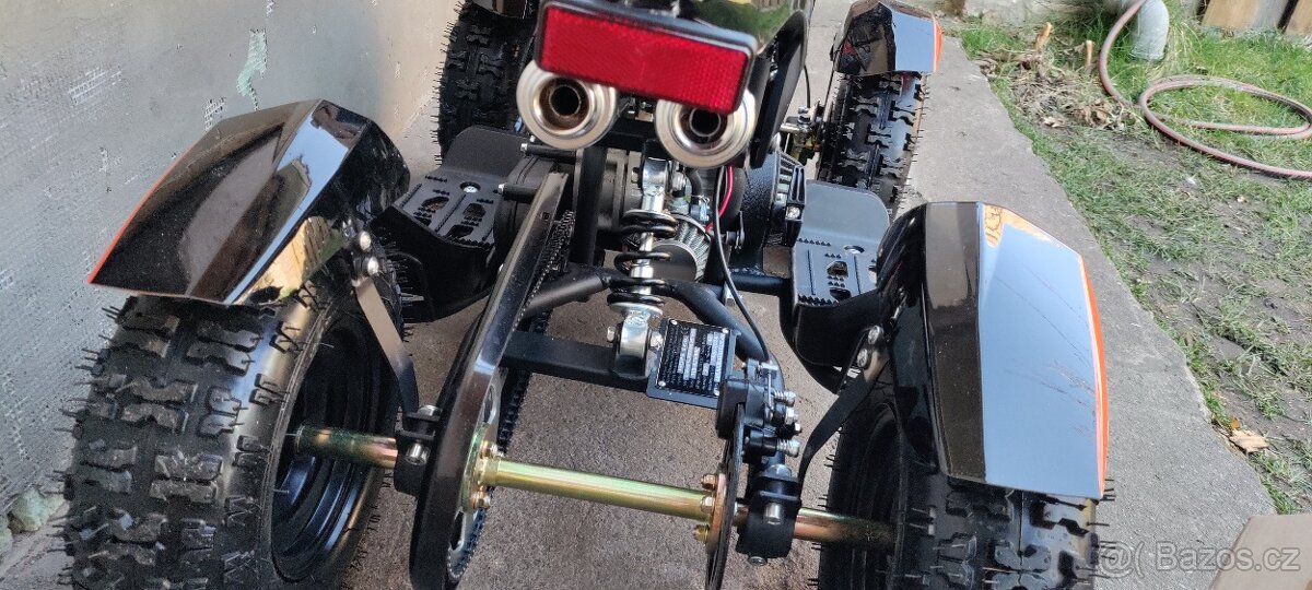 Nová dětská čtyřkolka Cobra 49ccm oranžová, E startér a DO