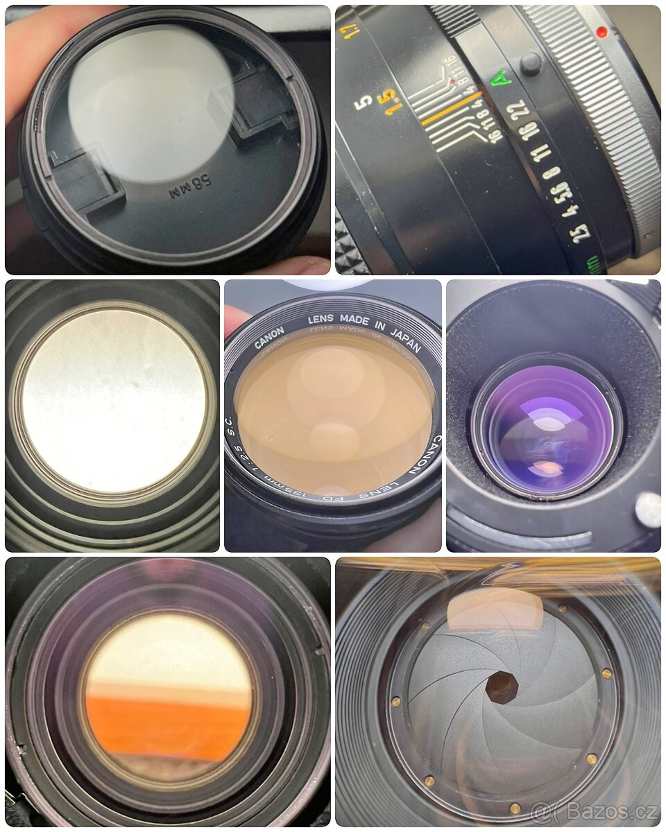 Servisovaný Canon FD 135mm f/2.5 S.C. Lens - 4