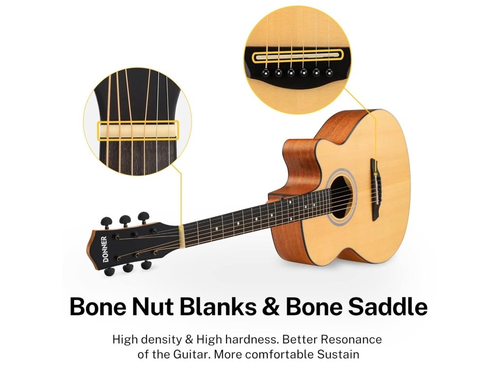 Mini Jumbo,akustická kytara DONNER DAJ 110c - 4