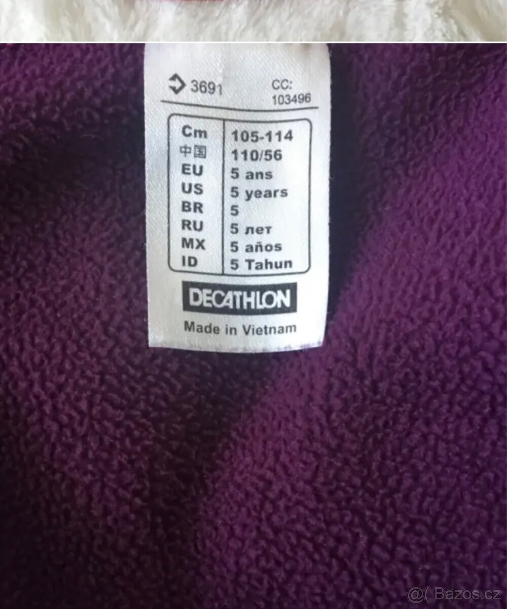 Dívčí softshellová bunda Quechua, 5 let - 4