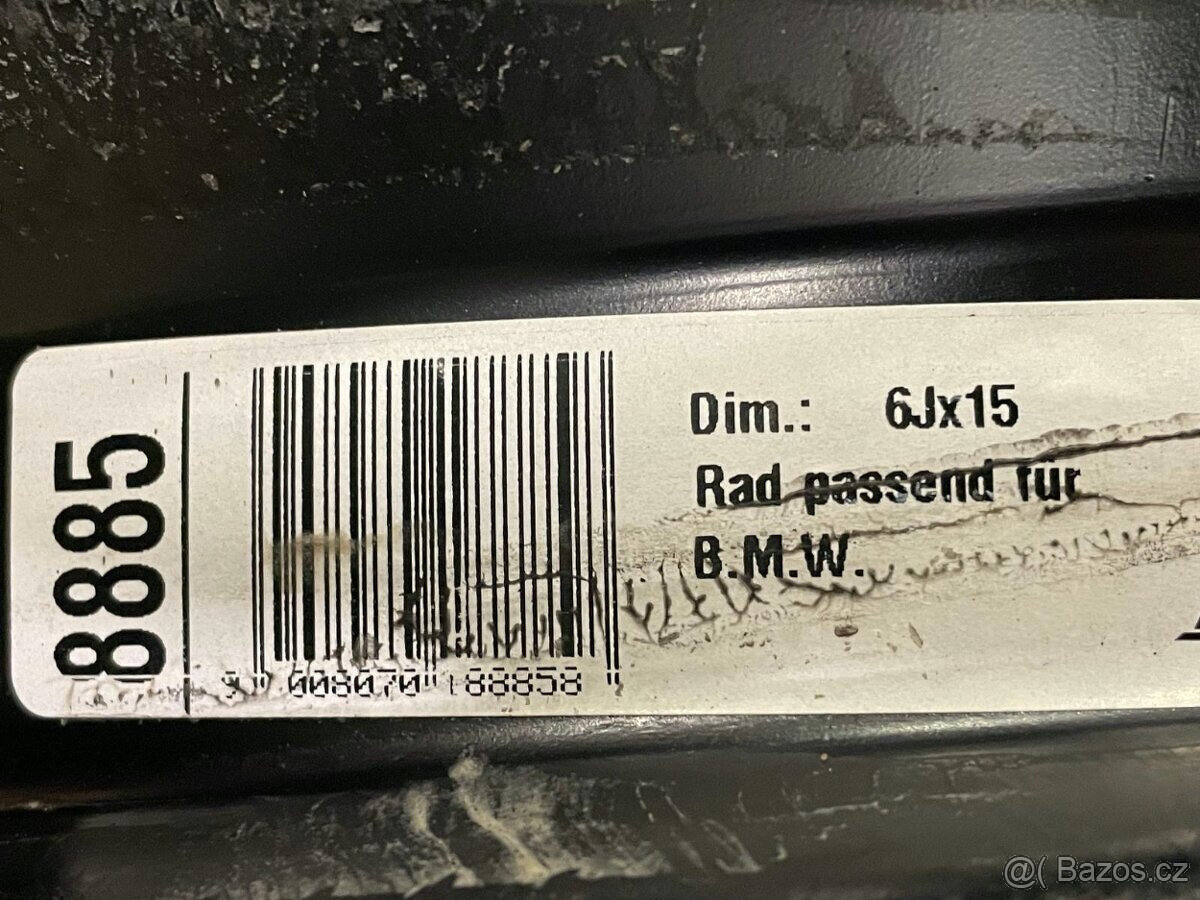 Plechové/ocelové/ disky 5x120 6Jx15 IS42 vel. 15´´ 4Ks Plech - 4