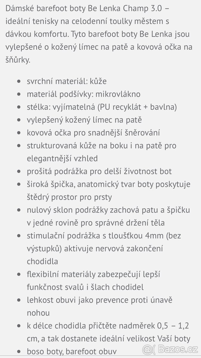 Barefoot boty Be Lenka Champ 3.0 - vel. 39 - 4