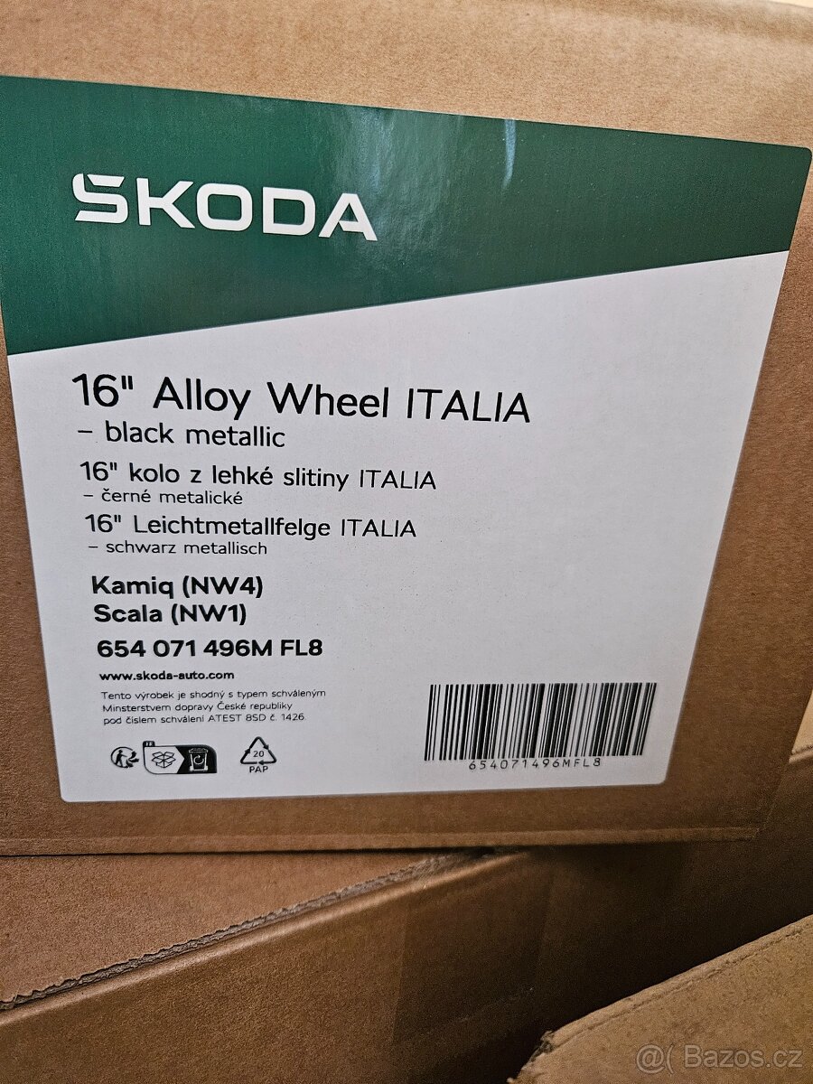 Nová originál zimní sada kol Škoda Scala Kamiq 195/60 r16 - 4