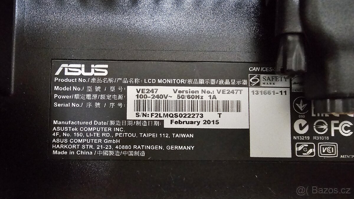 24" ASUS monitor - 4