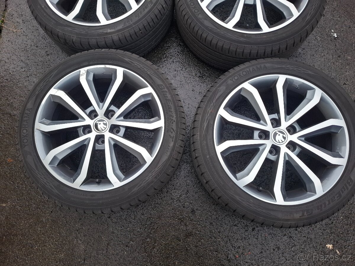 Alu kola 17" Škoda Hawk rozteč 5x112 s pneu 225/45R17 - 4