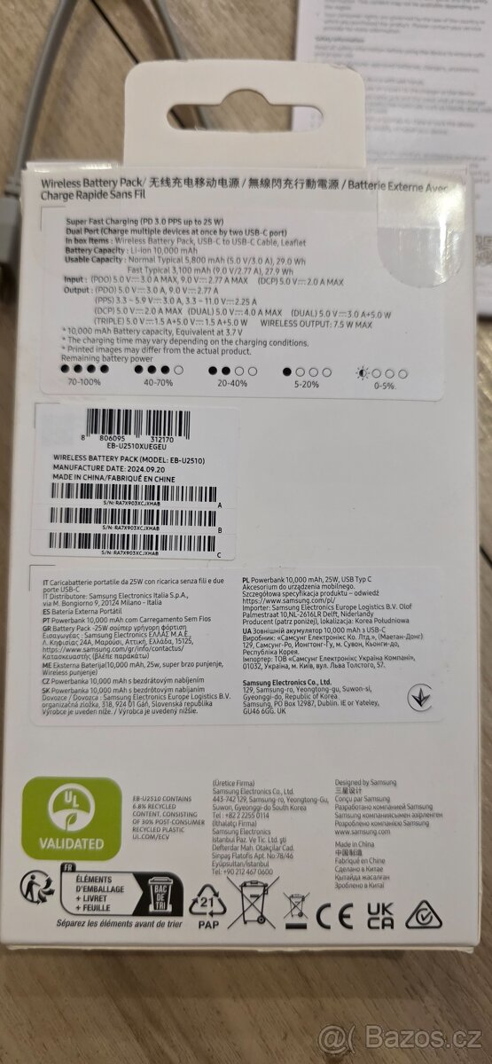 Nová bezdrátová powerbanka Samsung 10 000 mAh - 4