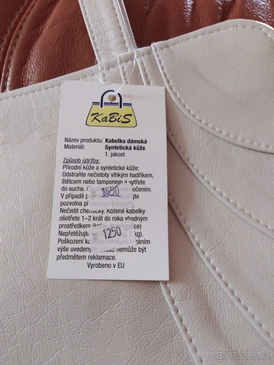 Kabelka světlé béžová odlehčená - 4