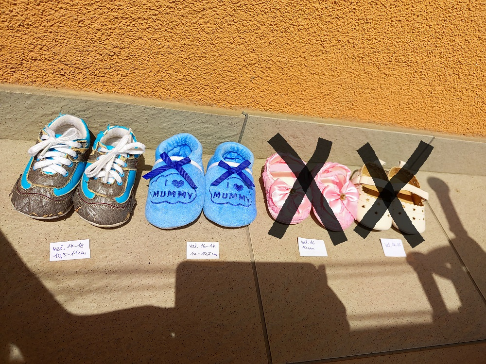 Kojenecké capáčky / bačkůrky pro chlapečka vel. 16 - 18 - 4