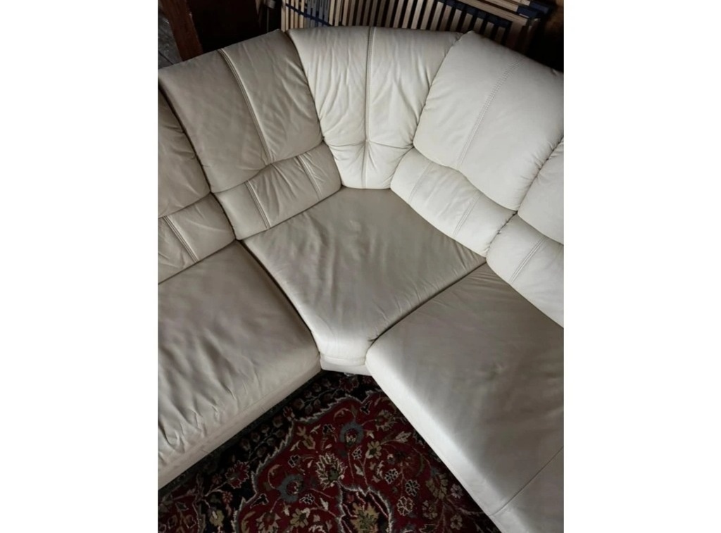 Rohová kožená sedací souprava, 3302 - 4