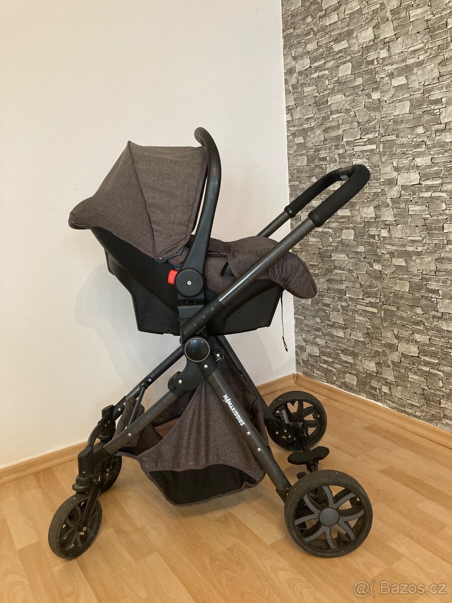 Kočárek Mama Kiddies Charlie PRO 3 v 1 - 4