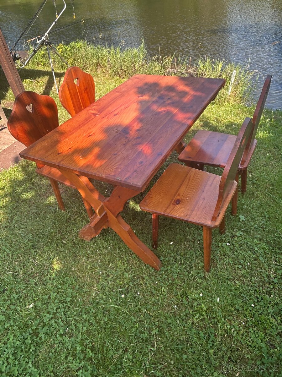 Selský stůl +4židle - 4