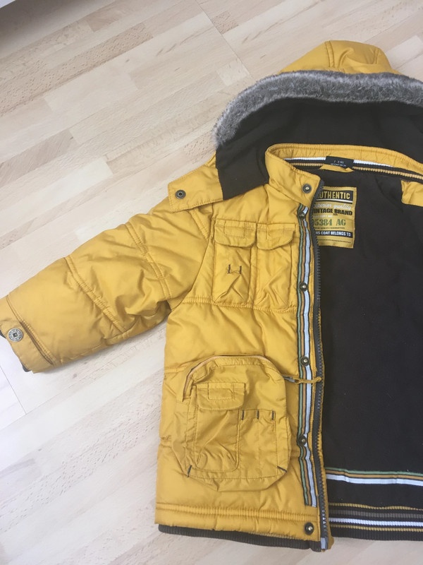 Next hořčicová zimní bunda, vel.98 - 4