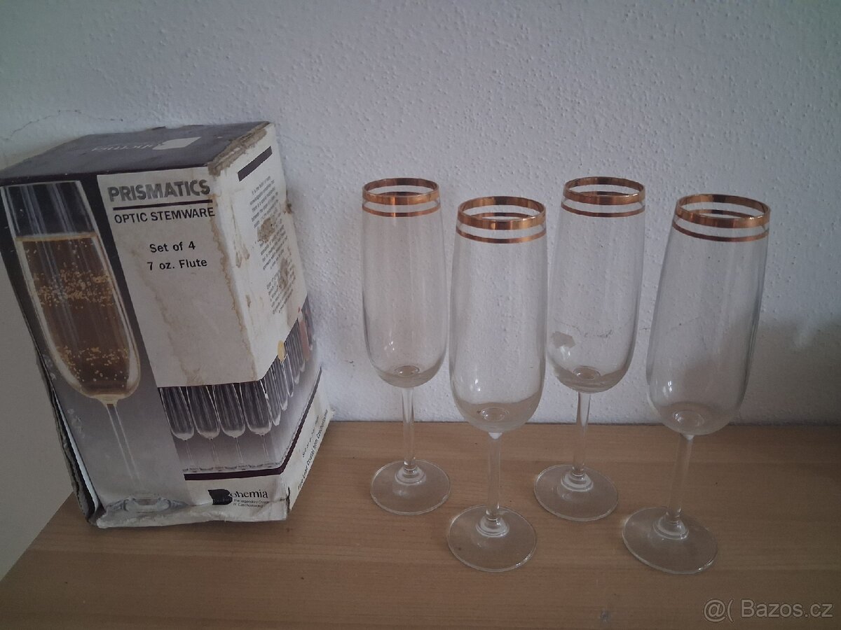 Prismatics Optic Stemware Bohemia Crystal šampusky - 4