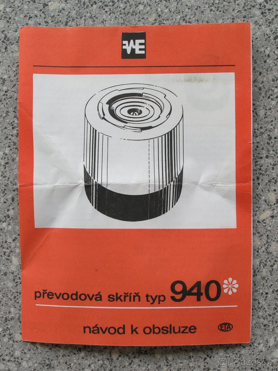 Převodová skříň k mixeru typ 940 - 4