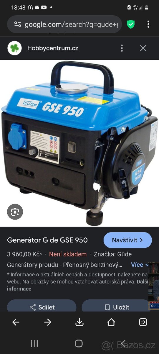Elektrocentrála gude gse950 - 4