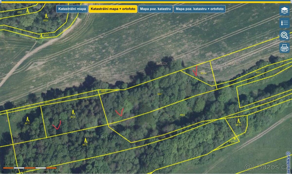 Prodej lesa pole a ostatní plochy 5160 m², Baška Hodoňovice - 4