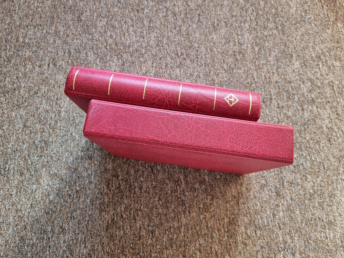 Albové desky LEUCHTTURM VARIO F + zasklené listy POFIS 76 ks - 4