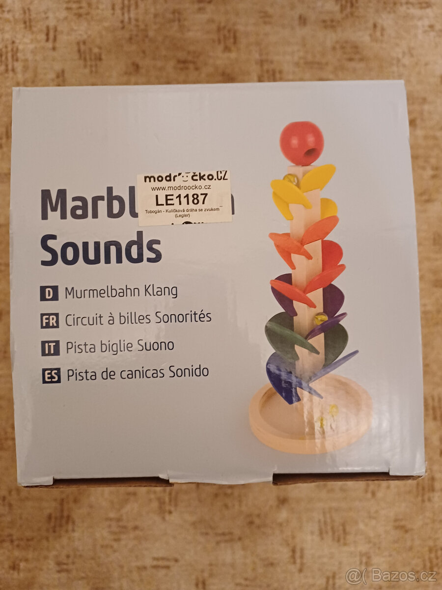 Dřevěná kuličková dráha se zvukem (Small Foot) - 4