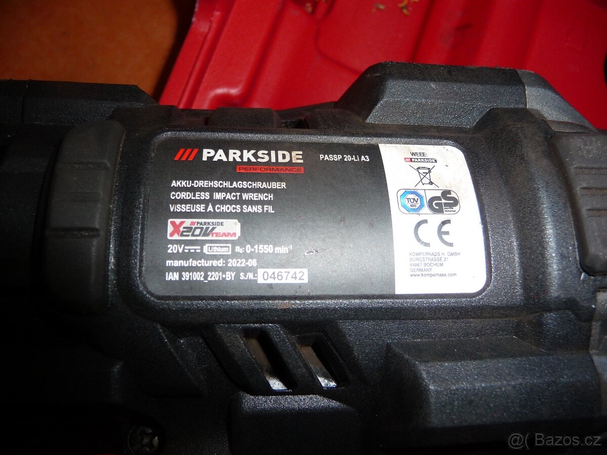 PARKSIDE PERFORMANCE® Aku rázový utahovák+8Ah+rychlonabíječ - 4