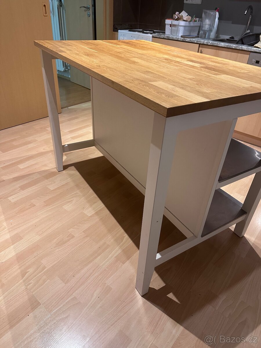 Kuchyňský ostrůvek- dub/bílý mat - 4