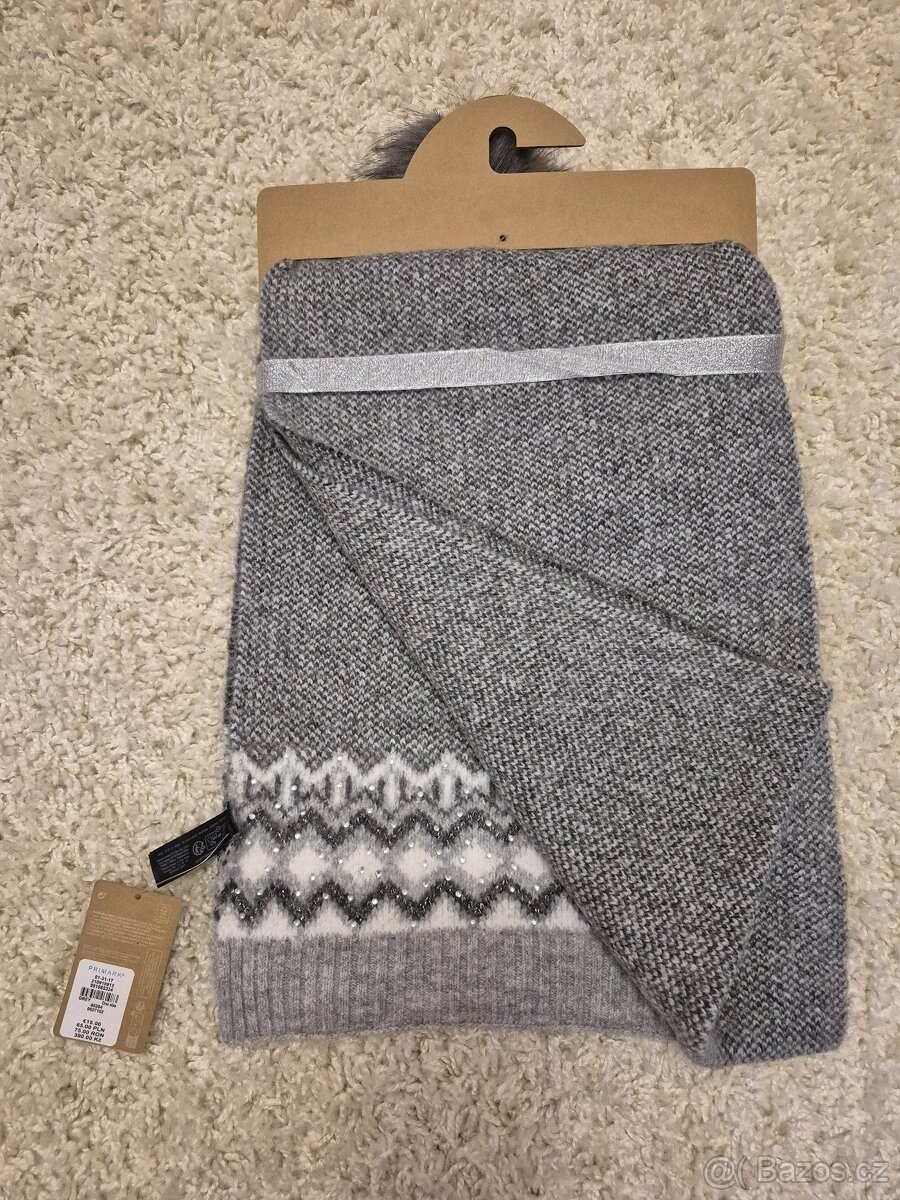 Nová dámská čepice a velká šála - 4