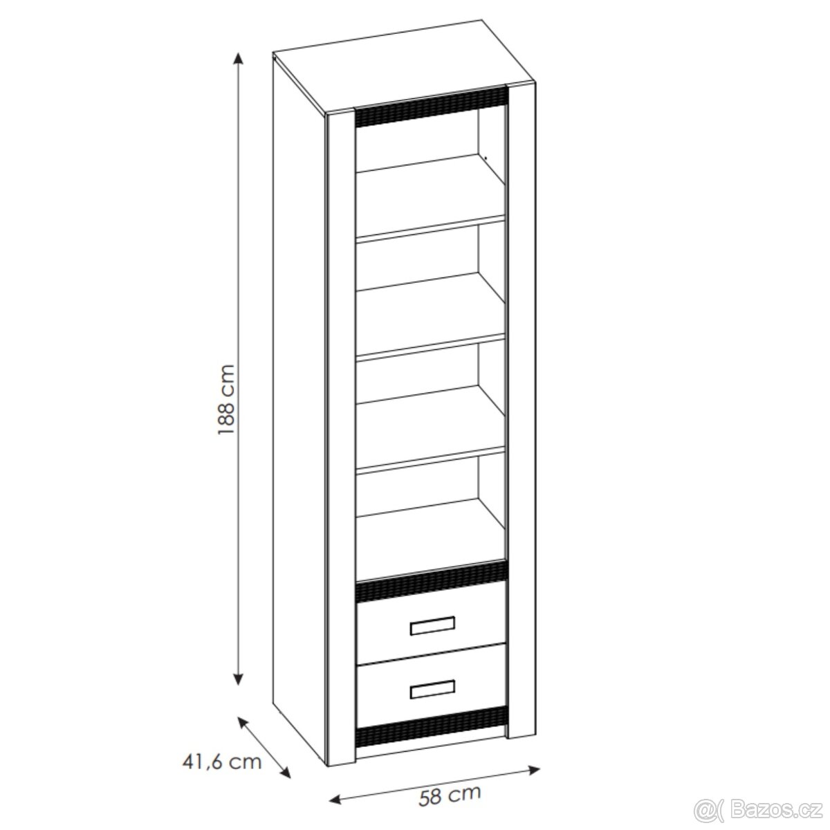Dřevěná stěna (regál) - 4