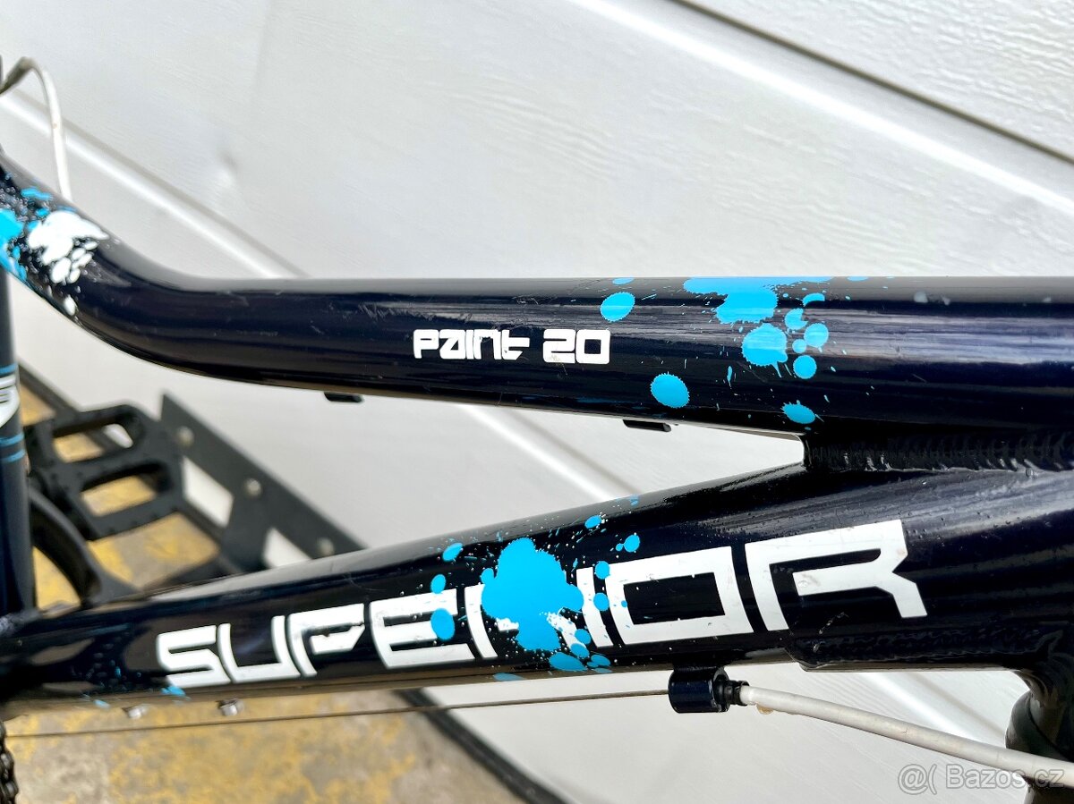 Dětské kolo SUPERIOR Paint 20 modré - 4