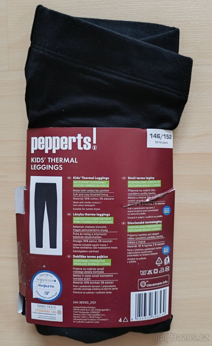 NOVÉ zateplené legíny, vel. 146/152 - 4