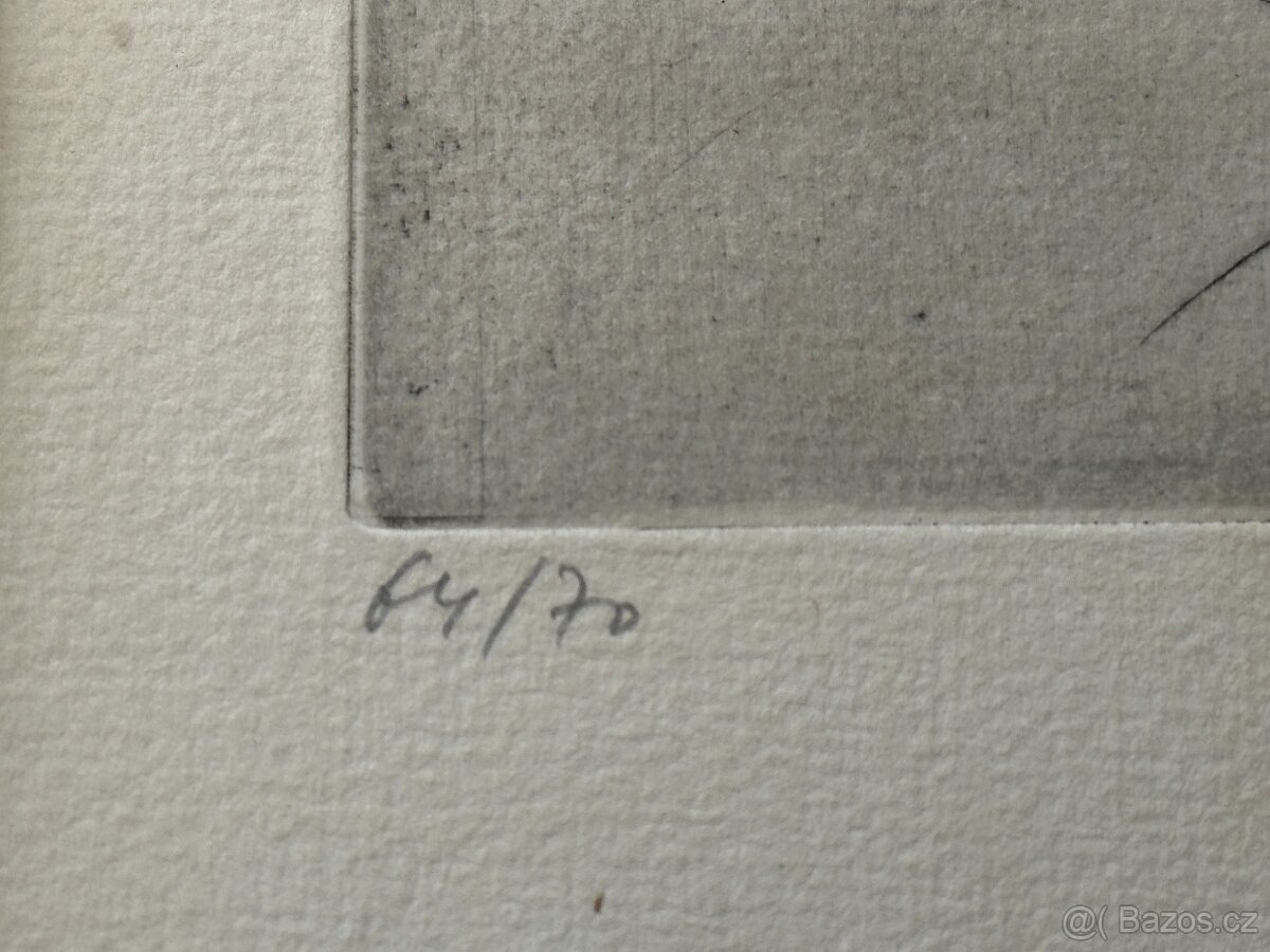 Jaroslav Škarohlíd - krásná signovaná grafika 1975 - 4