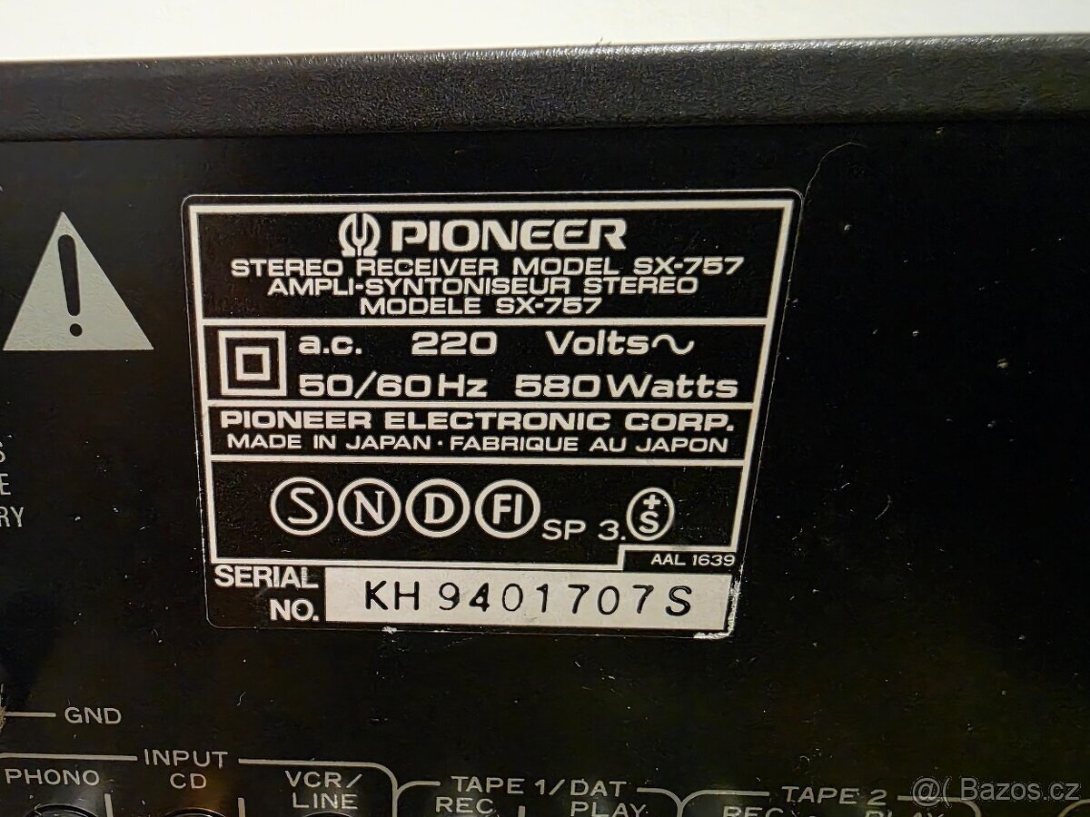 Pioneer SX-757 - 4