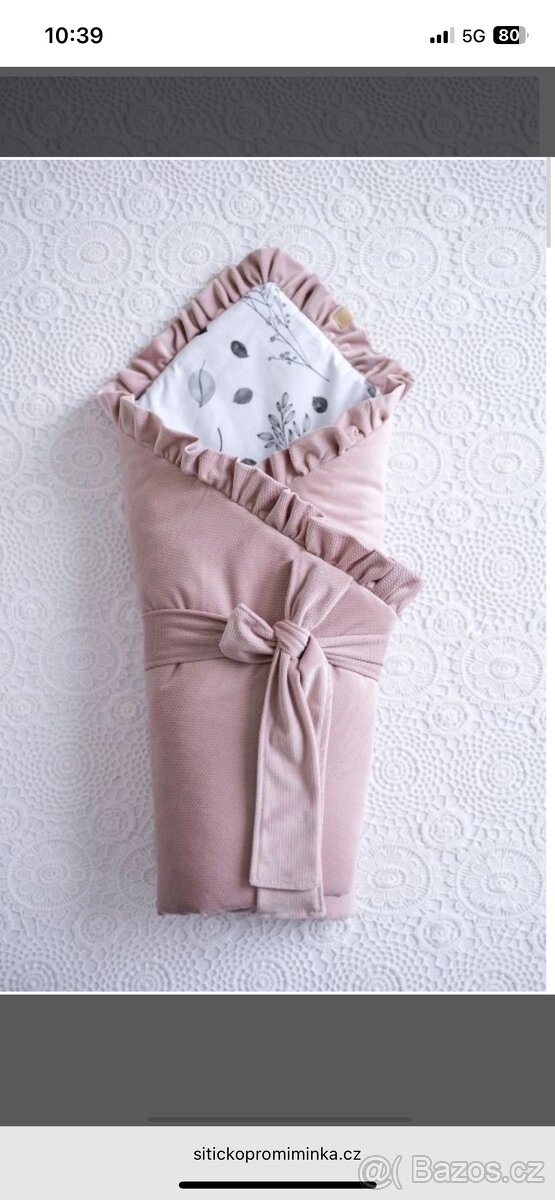 Zavinovačka pudrová s volánem - 4