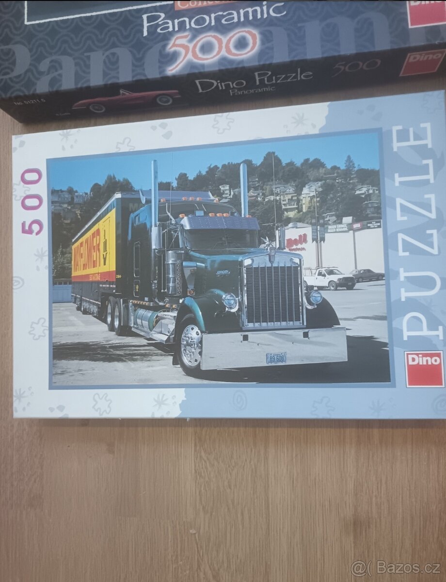 Puzzle Dino 500 dílků + dětské puzzle dinosaurů 30 dílků - 4