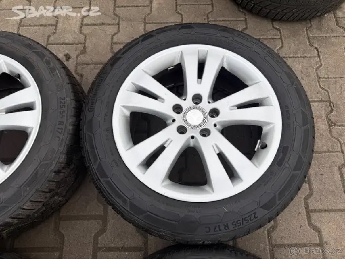 4x al kola 5x112 + pneu zimní 225/55 R17C - 4