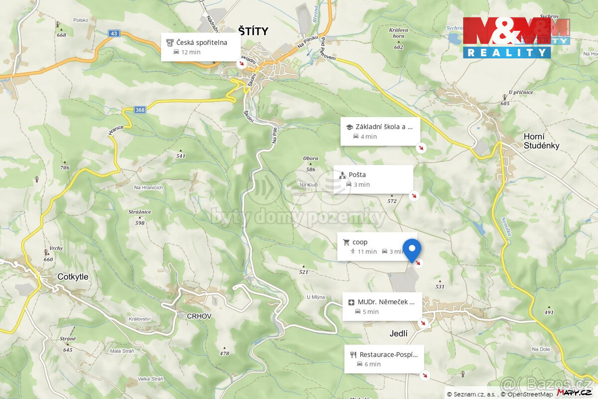 Prodej pole, 35442 m², Jedlí - 4